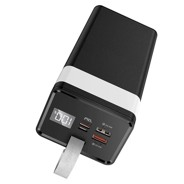 Повербанк Awei J86 80000 mAh 22.5W: Потужна зарядна станція зі швидкою зарядкою PD/QC та LED-ліхтарем J86-80 фото