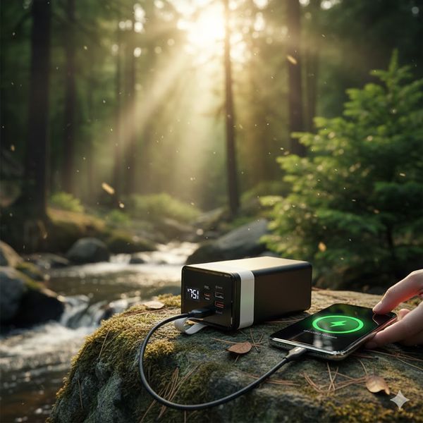 Повербанк Awei J86 80000 mAh 22.5W: Потужна зарядна станція зі швидкою зарядкою PD/QC та LED-ліхтарем J86-80 фото