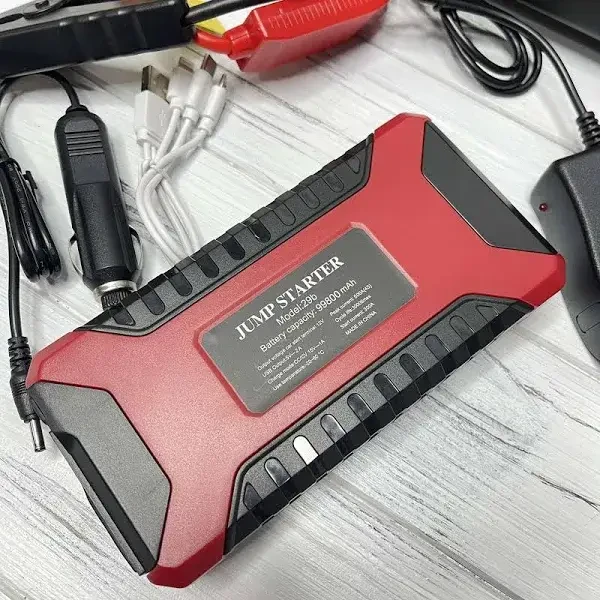 Мультифункціональний Jump Starter 29B 99800 mAh: Пусковий пристрій 600А, Power Bank та аварійний набір водія 4-в-1 29B-99 фото