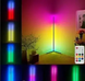 Кутова підлогова RGB лампа-торшер 1.2м з пультом керування: Світлодіодний нічник для атмосфери RGB12 фото 2