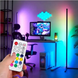 Кутова підлогова RGB лампа-торшер 1.2м з пультом керування: Світлодіодний нічник для атмосфери RGB12 фото 5