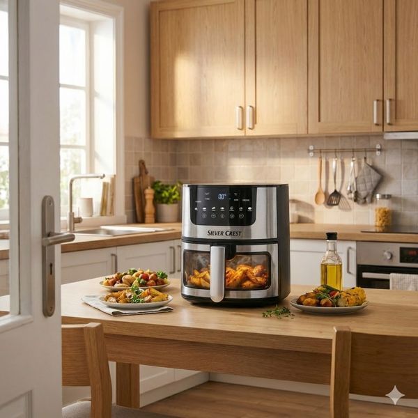 Аерогриль-мультипіч Silver Crest SC-8855S на 8 л (4200 Вт): Сенсорна фритюрниця без олії sc-8855s фото